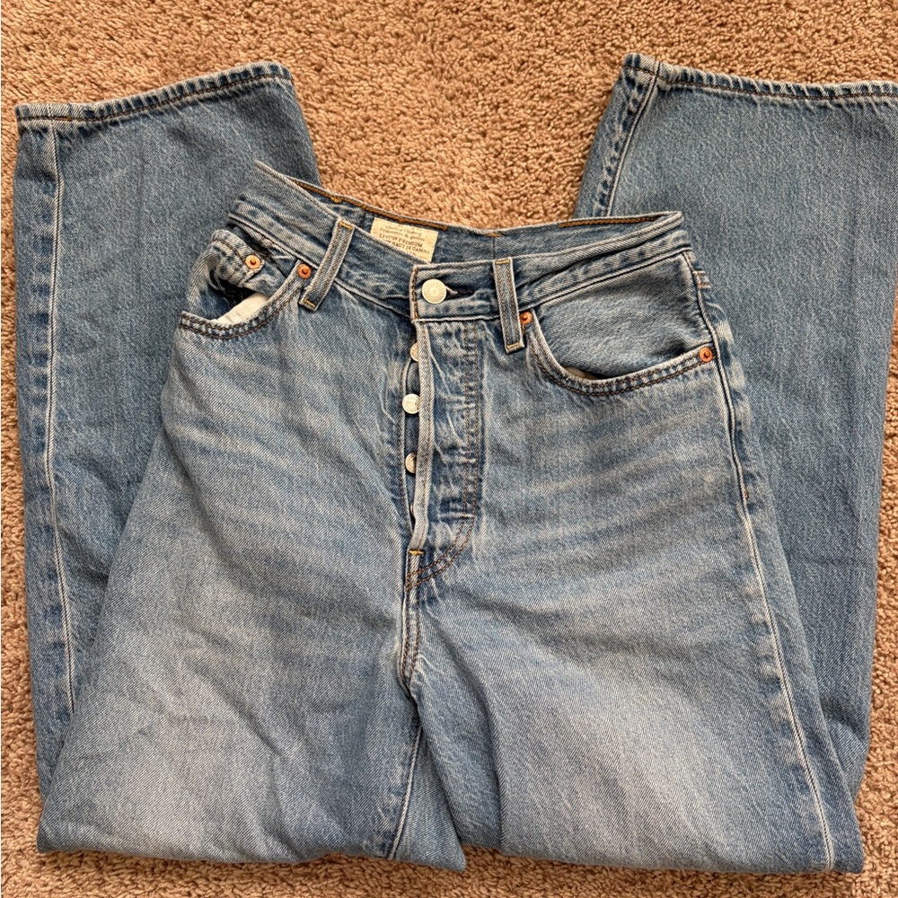 Levi's Light Blue Straight Leg Jeans